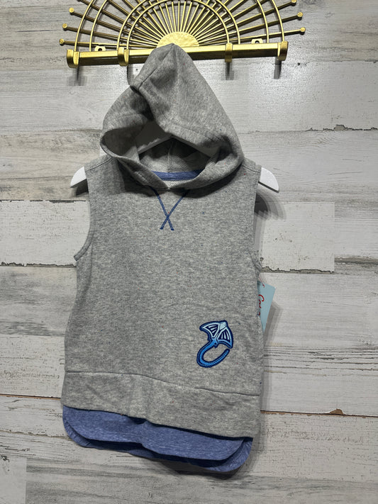 Boys Size 2t Cat and Jack Hooded Sleeveless Shirt - New With Tags