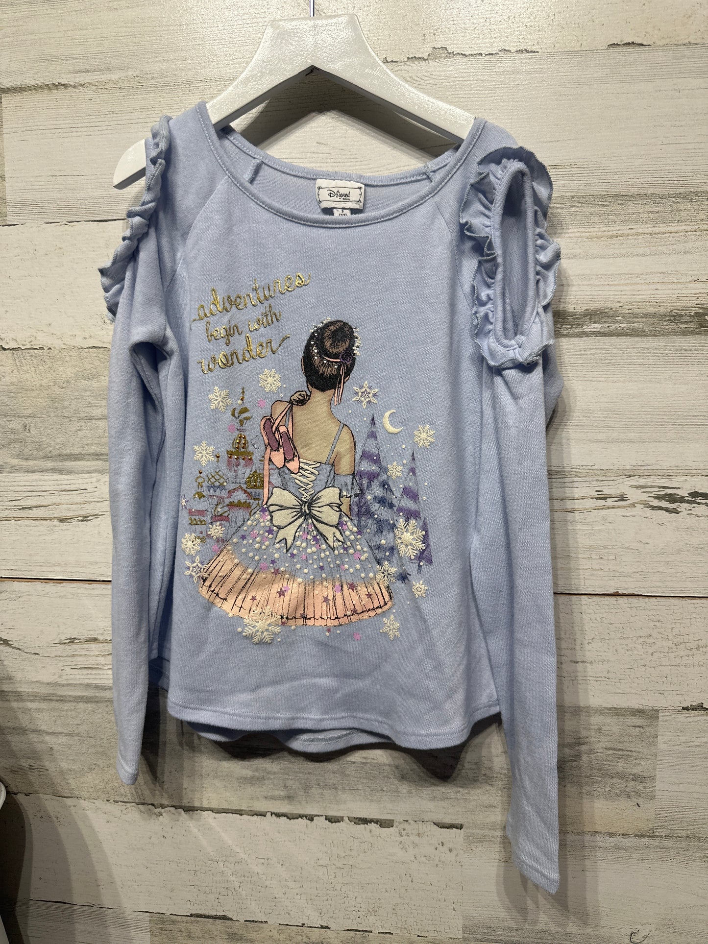 Girls Size 7/8 D-Signed Disney Shirt - Good Used Condition