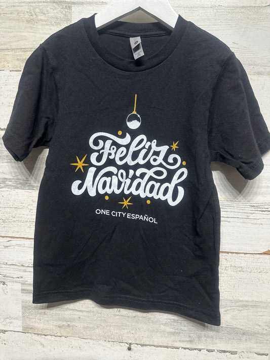 Size Youth XS Feliz Navidad Shirt - Very Good Used Condition