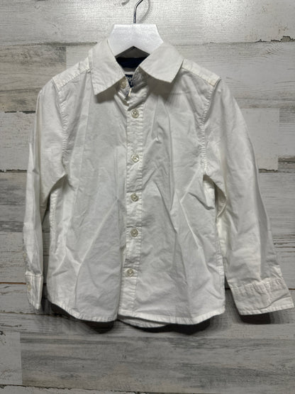 Boys Size 3t Osh Kosh White Button Up Shirt - Good Used Condition