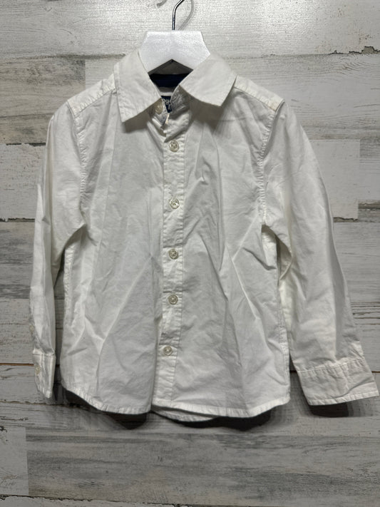 Boys Size 3t Osh Kosh White Button Up Shirt - Good Used Condition