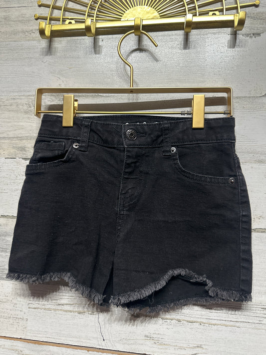 Cat & Jack Black Denim Shorts - Adjustable Waist - Girls Size 8 - Very Good Used Condition