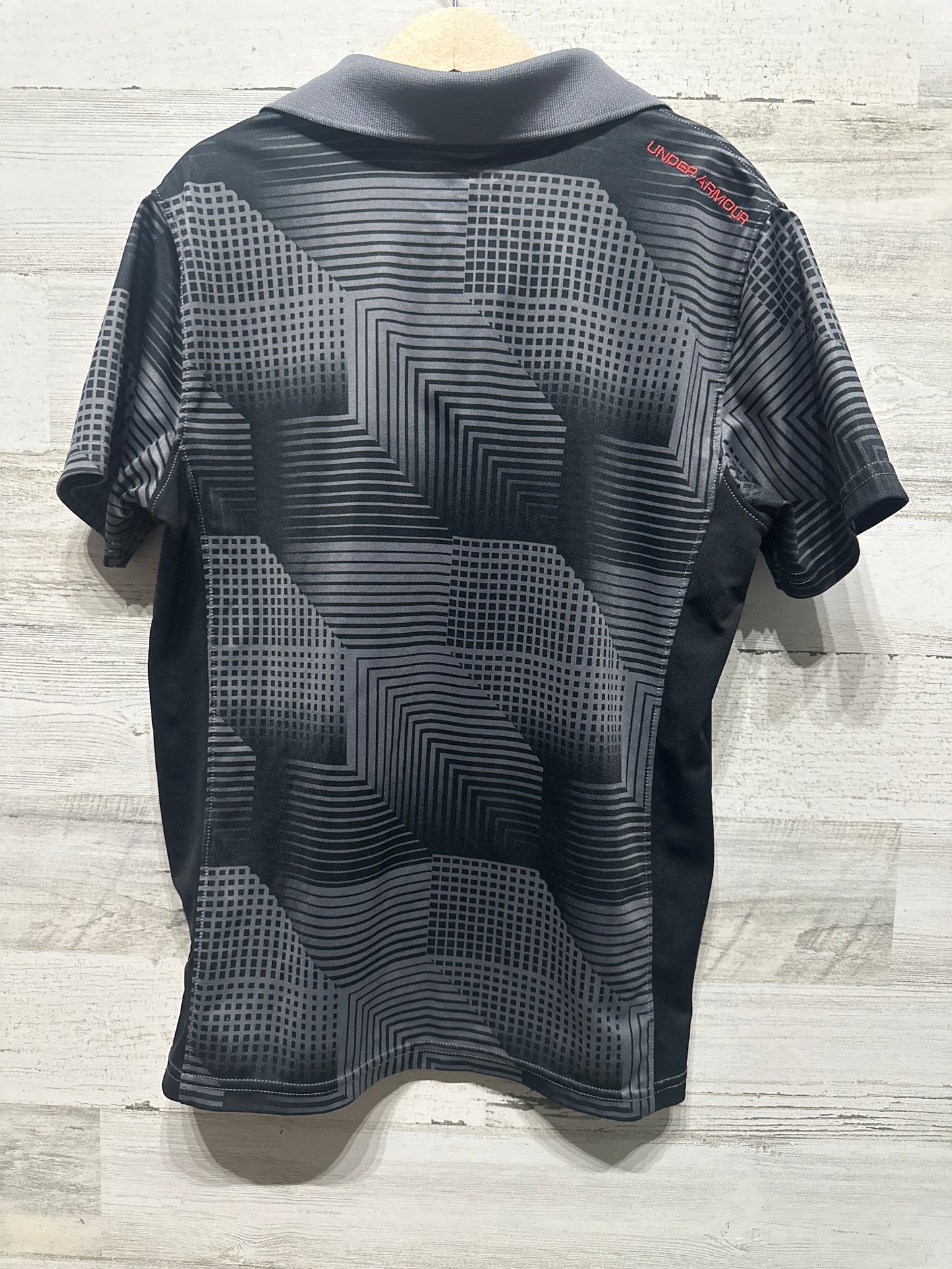 Boys Size Youth Medium Loose Under Armour Heatgear Polo Shirt - Very Good Used Condition