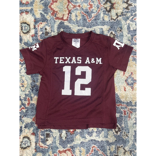 Rivalry Threads Texas A&M Jersey Kids 2T Maroon 12th Man Aggies EUC