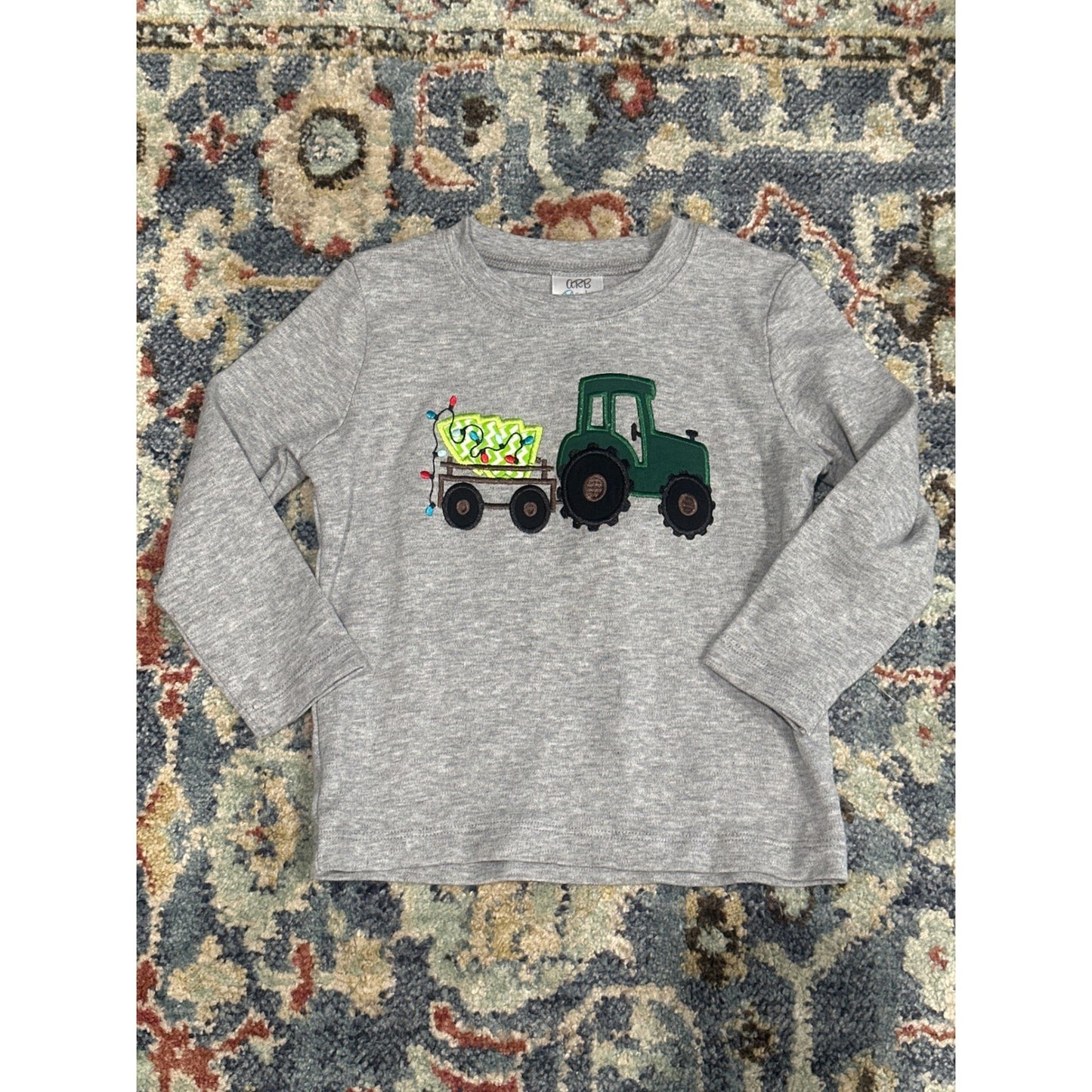 Holiday Applique Long Sleeve Shirt Boys 4T EUC
