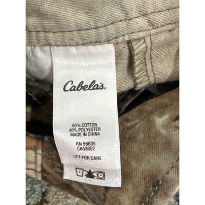Cabela's Camo Overalls Kids 12-18M Brown Zonz Woodland Bib Shorts EUC