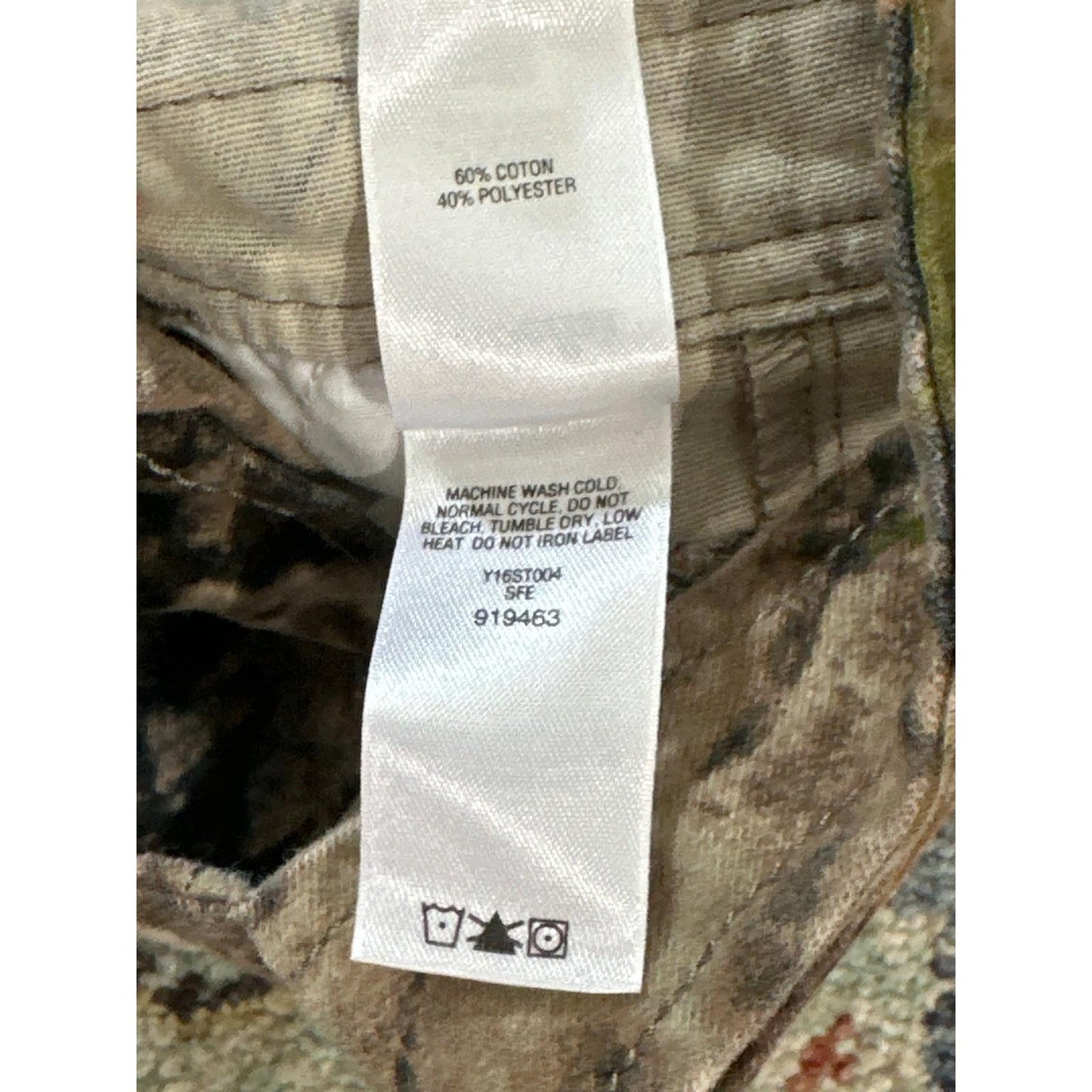 Cabela's Camo Overalls Kids 12-18M Brown Zonz Woodland Bib Shorts EUC