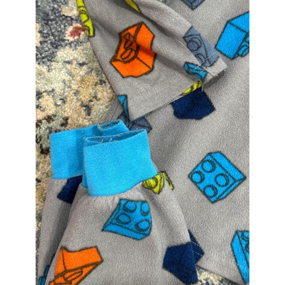 Lego Pokemon Pajama Bundle Boys 6/7 Blue Grey Graphic Print 2-Pack GUC