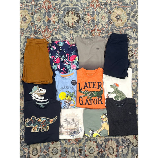 Tommy Bahama Abercrombie Boys 7/8 Bundle Graphic Tees Shorts