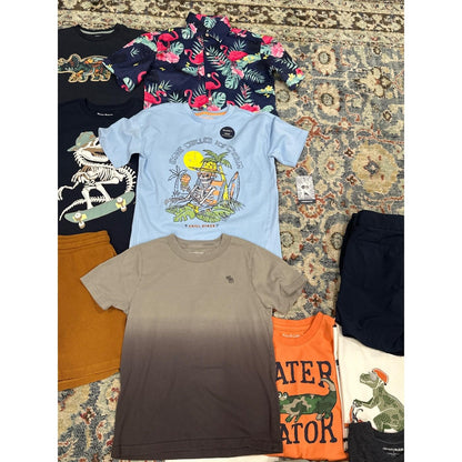 Tommy Bahama Abercrombie Boys 7/8 Bundle Graphic Tees Shorts