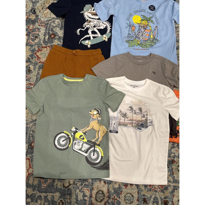 Tommy Bahama Abercrombie Boys 7/8 Bundle Graphic Tees Shorts