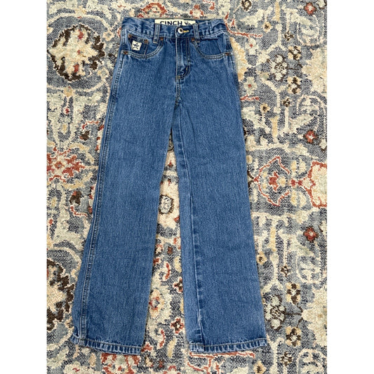 Cinch Jeans Boys 8 Slim Blue Adjustable Waist Western Straight Leg EUC