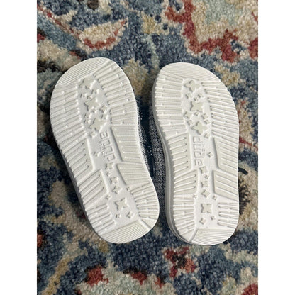 Hey Dude Wally Shoes Boys K6 Grey Stretch Slip On Loafers