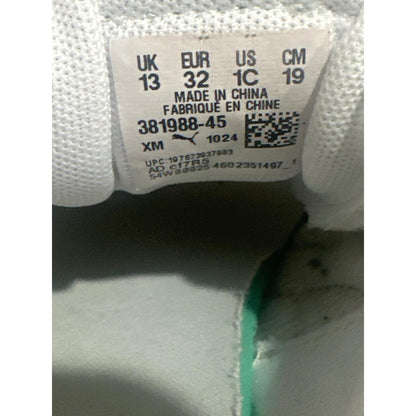 Puma Graviton Jr Sneakers Boys Size 1 Grey Orange Athletic GUC