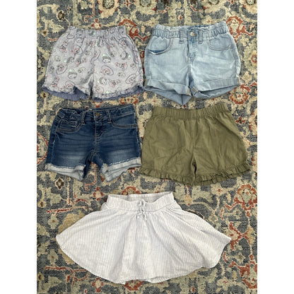 Shorts Skort Bundle Girls Size 6 Ruffle Denim Casual
