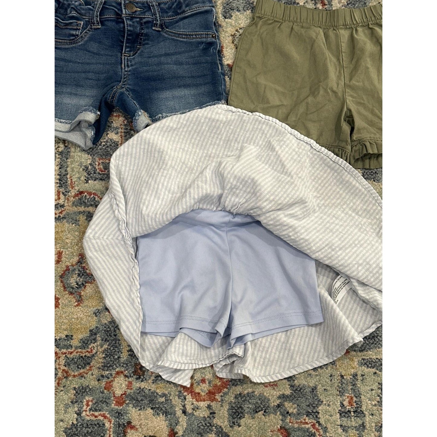 Shorts Skort Bundle Girls Size 6 Ruffle Denim Casual