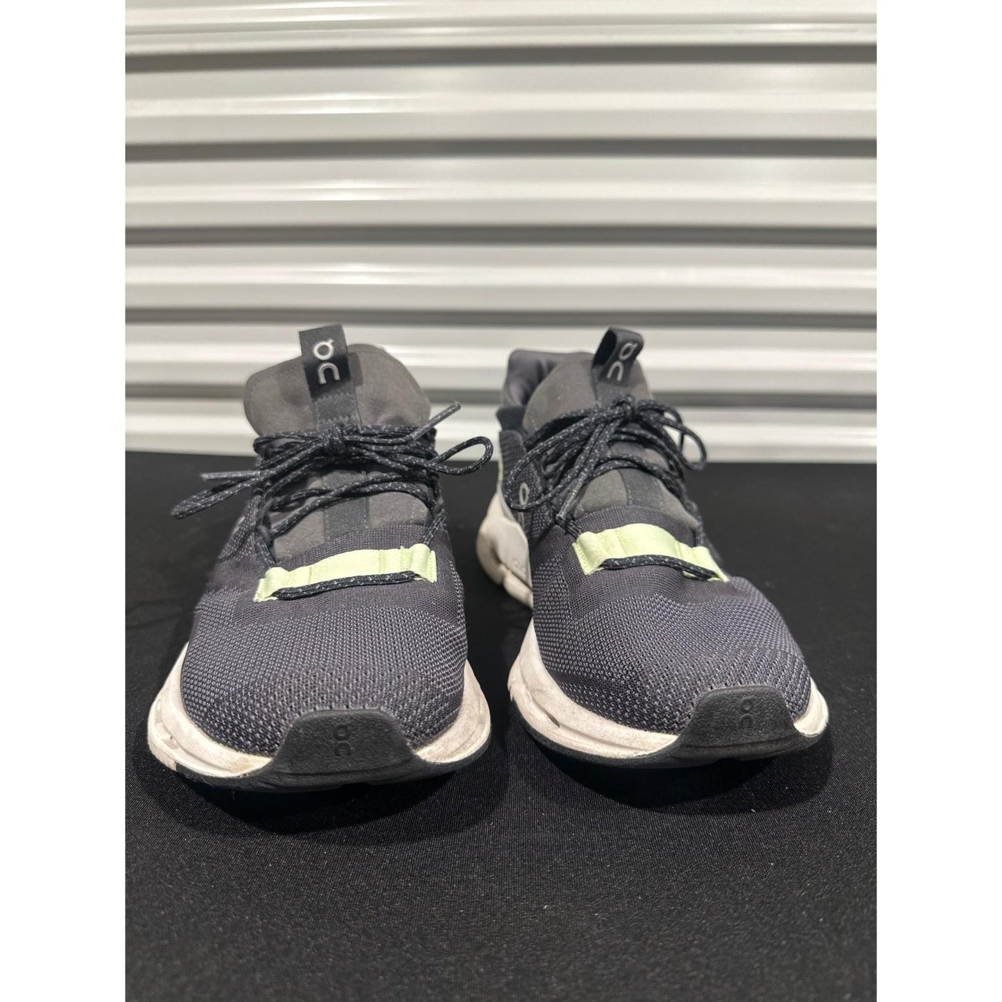 On Cloudnova Running Shoes Women 9 Grey Lime Green CloudTec