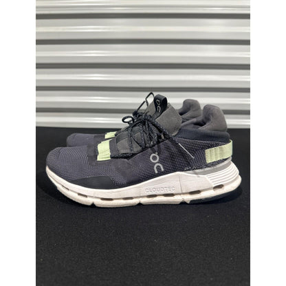 On Cloudnova Running Shoes Women 9 Grey Lime Green CloudTec