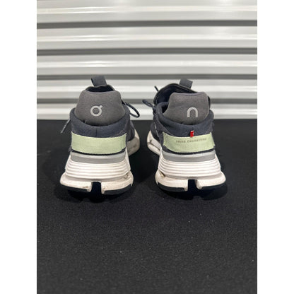 On Cloudnova Running Shoes Women 9 Grey Lime Green CloudTec