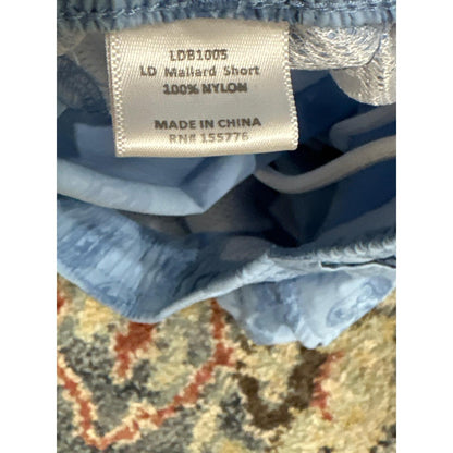 Properly Tied Mallard Shorts Boys Size 7 Light Blue Dog Print EUC