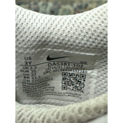 Nike Court Legacy Sneakers Kids Youth 3Y White Black Hook Loop GUC