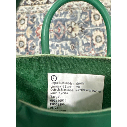 Rain Boots Toddler Boys 7 Green Caterpillar Graphic GUC