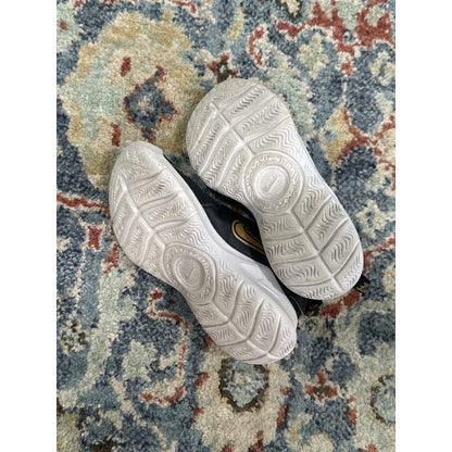 Nike Flex Runner 2 Sneakers Boys 13C Black Gold Slip On Athletic Shoes GUC