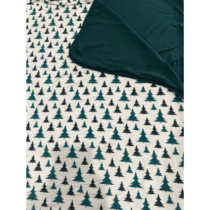 Kickee Pants Double Layer Blanket Boys One Size Green Pine Tree EUC