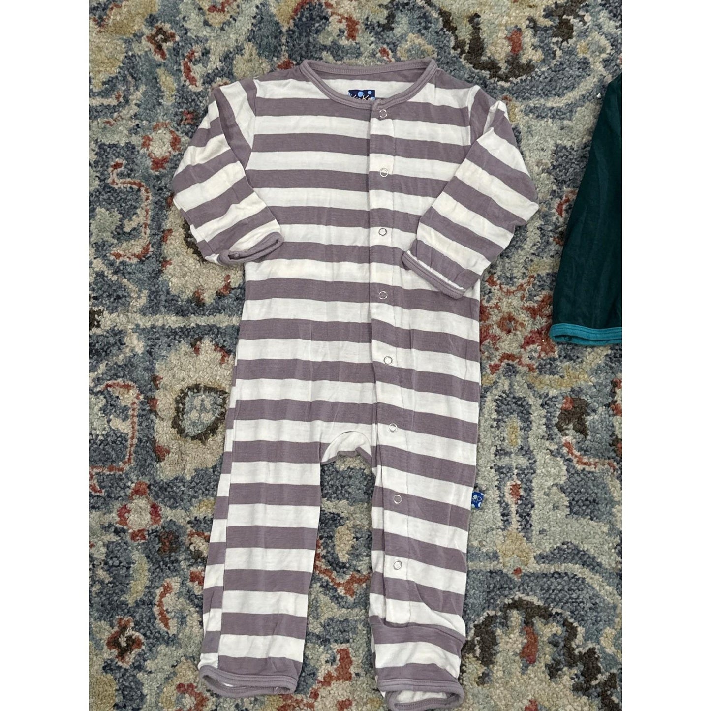 Kickee Pants Coverall Bundle Boys 6-9M & 6-12M Bamboo Romper Lot 5 Pieces