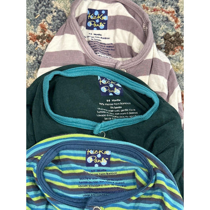 Kickee Pants Coverall Bundle Boys 6-9M & 6-12M Bamboo Romper Lot 5 Pieces