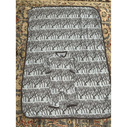Kickee Pants Coverall Swaddle Set Boys 0-3M Grey Brown Tree Print