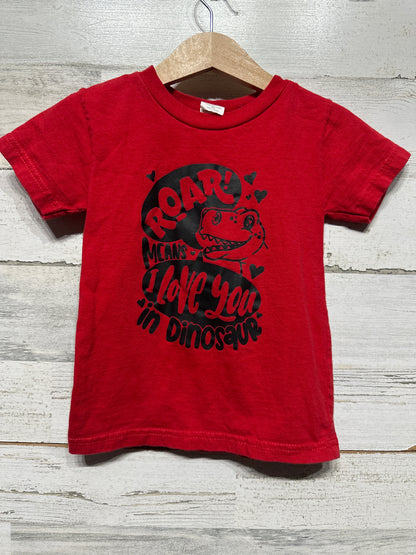 Dino Love T-Shirt Boys 2T VGUC