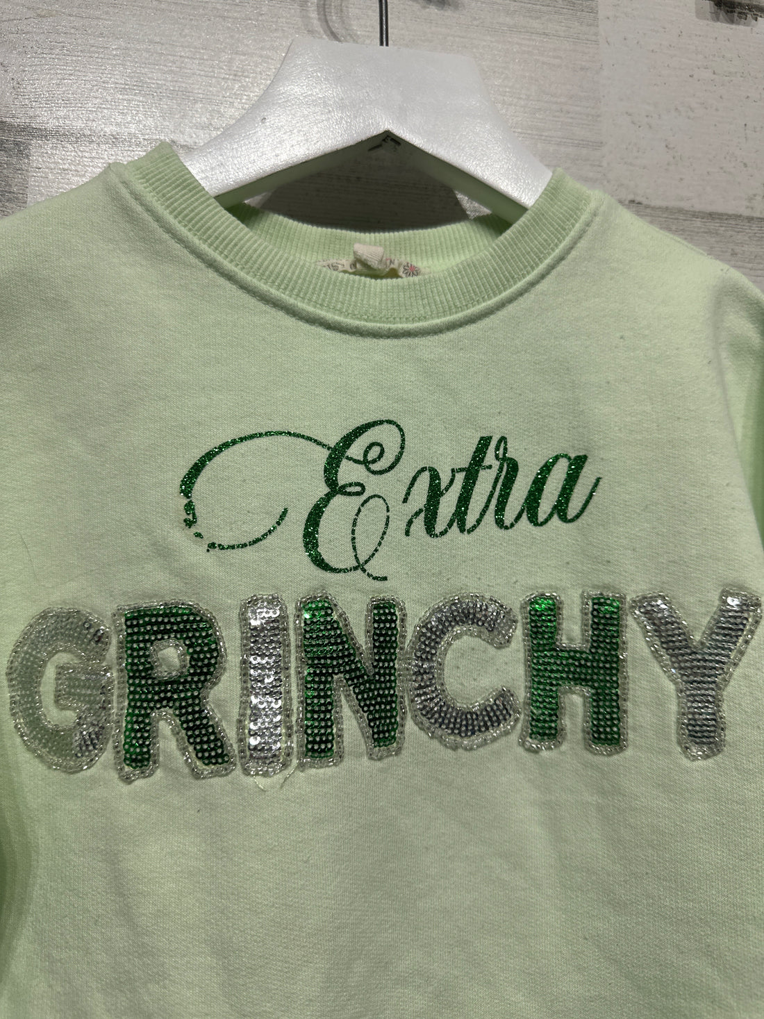Extra Grinchy Sweatshirt Girls Size 5 GUC*