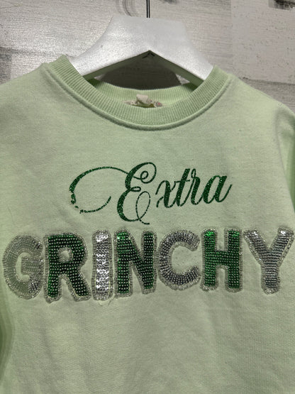 Extra Grinchy Sweatshirt Girls Size 5 GUC*