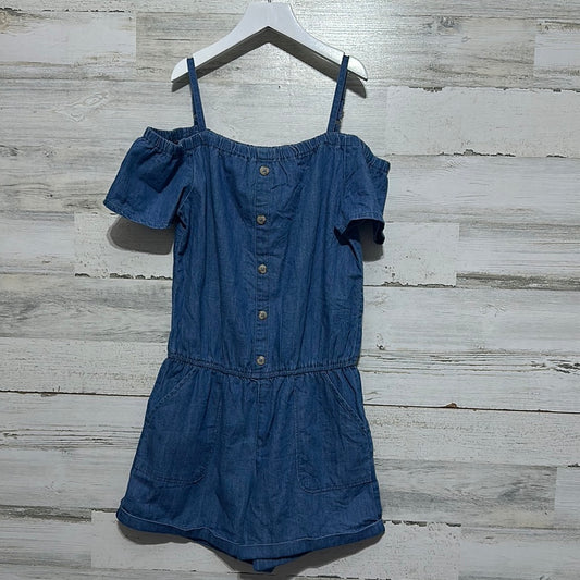Girls Size 15/16 Abercrombie Kids Denim Romper - New With Tags