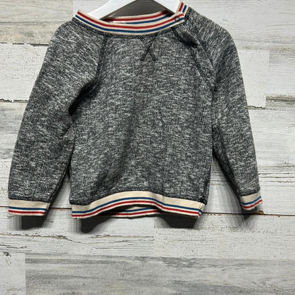 Boys Size 24m Tucker and Tate Grey Retro Look Sweatshirt - Good Used Condition