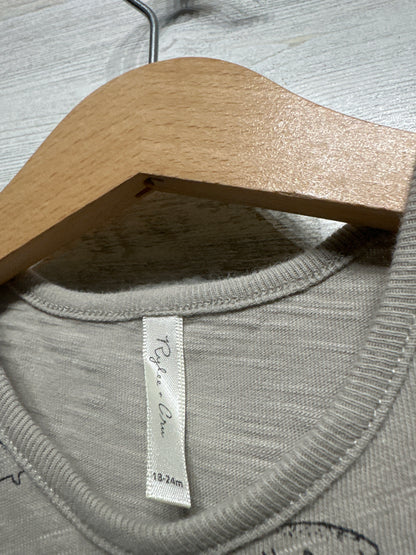 Rylee + Cru Shark Romper 12-18m VGUC