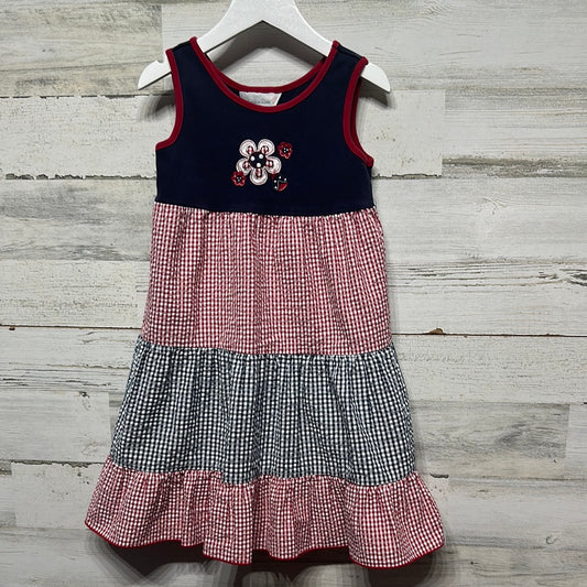 Girls Size 6x Sophie Rose Red White and Blue Dress - Good Used Condition