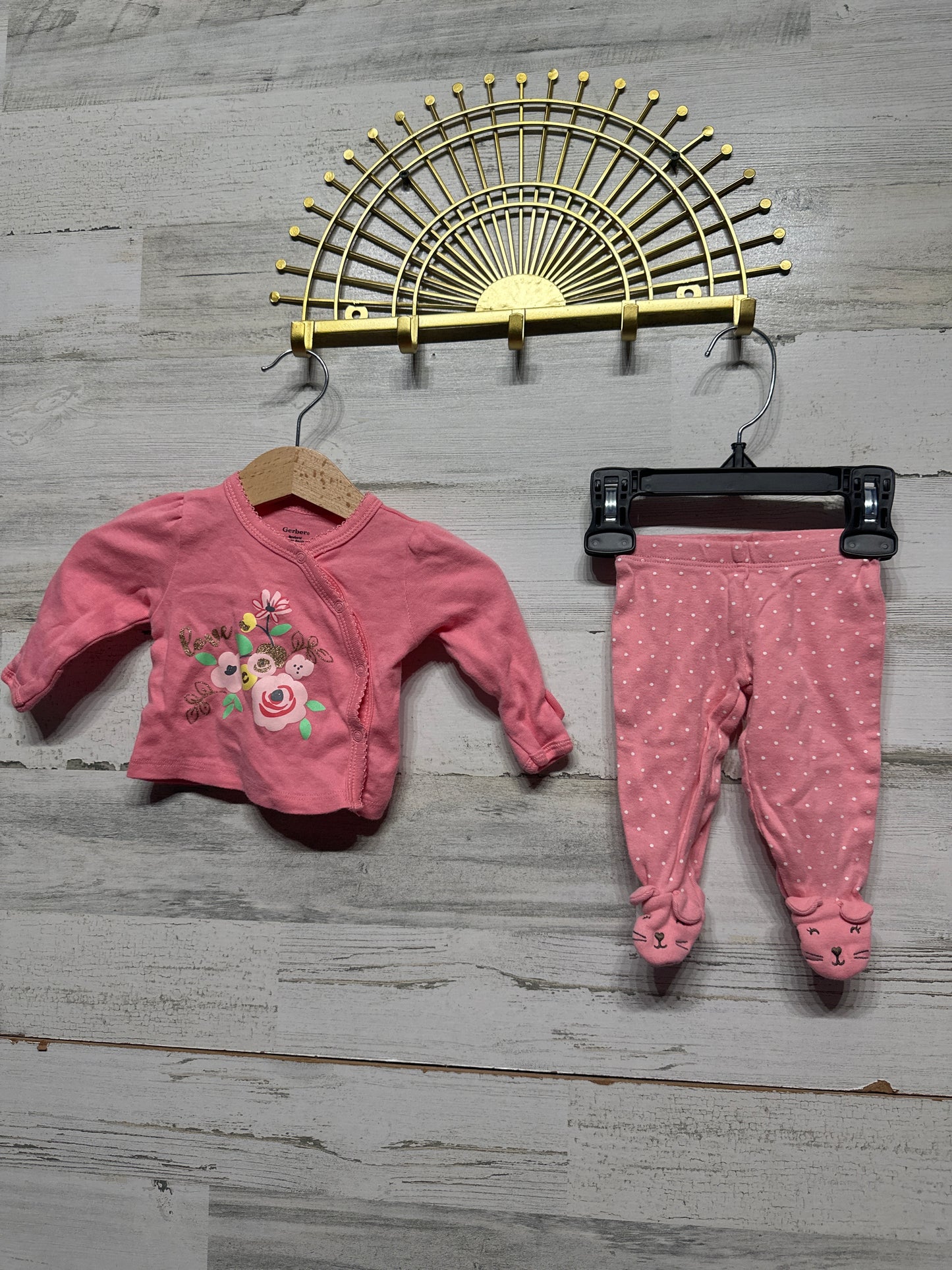 Newborn Girl Clothing Lot - Long Sleeves - 5 Pieces - Good Used Condition