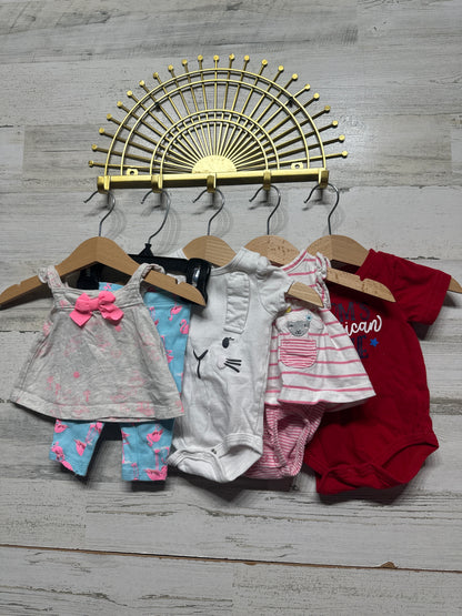 Newborn Girl Lot - 5 Pieces - Good Used Condition