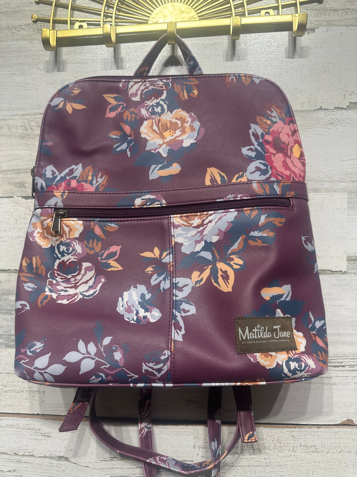 Preowned Matilda Jane Floral Backpack - Good Used Condition