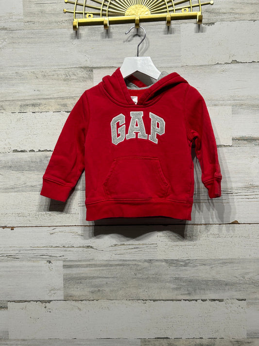 Boys Size 18-24m Gap Red Hoodie - Good Used Condition