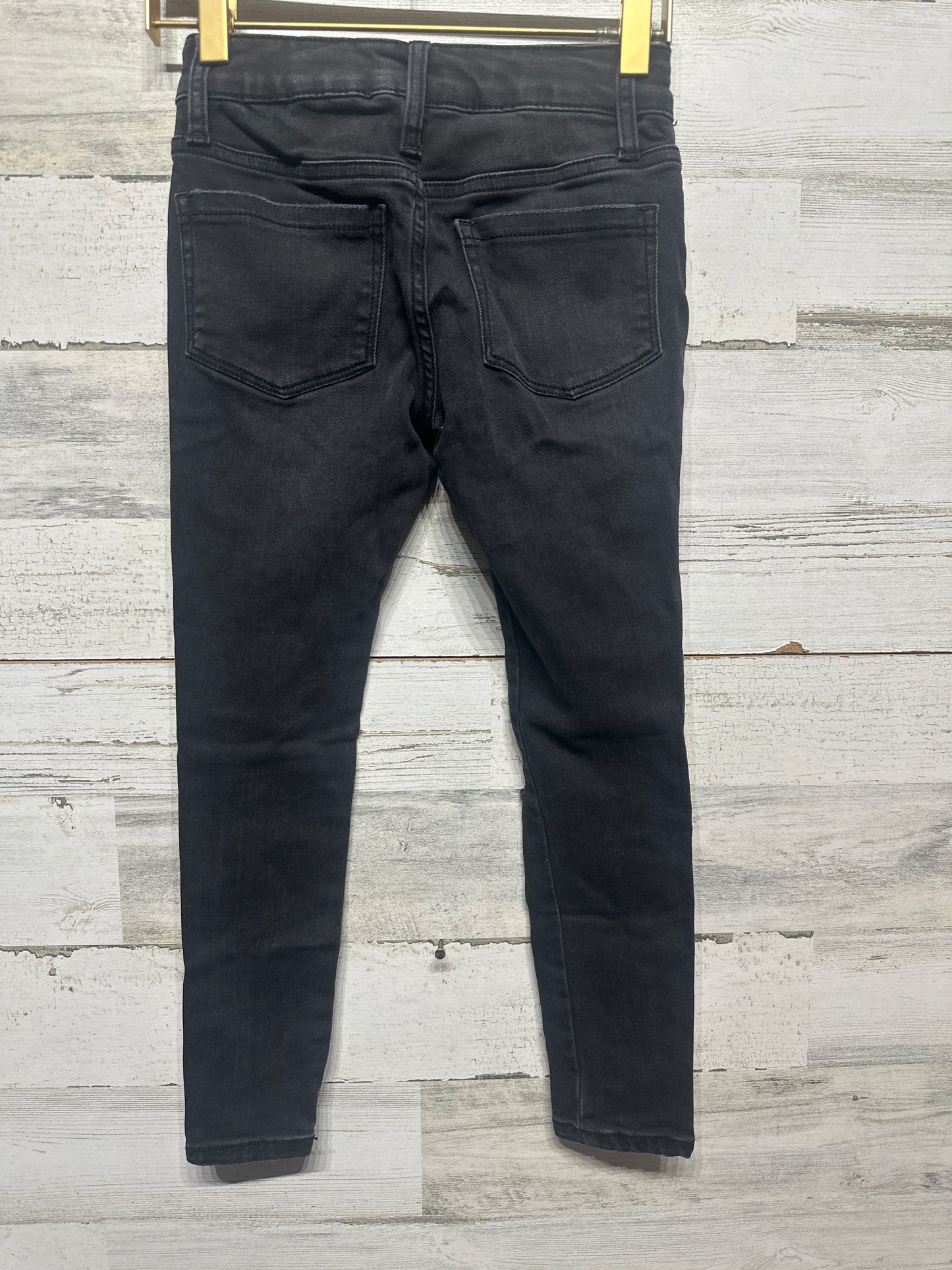 Girls Size 7 Art Class Black Distressed Jeans - Good Used Condition