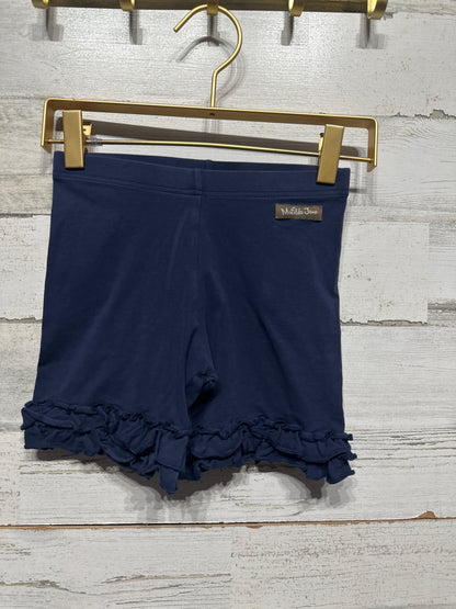 Girls Size 8 Matilda Jane Navy Ruffle Shorts - Good Used Condition