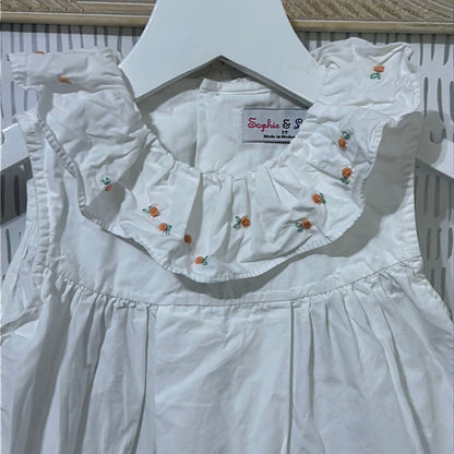 Girls Size 3t Sophie and Lucas white dress - play condition