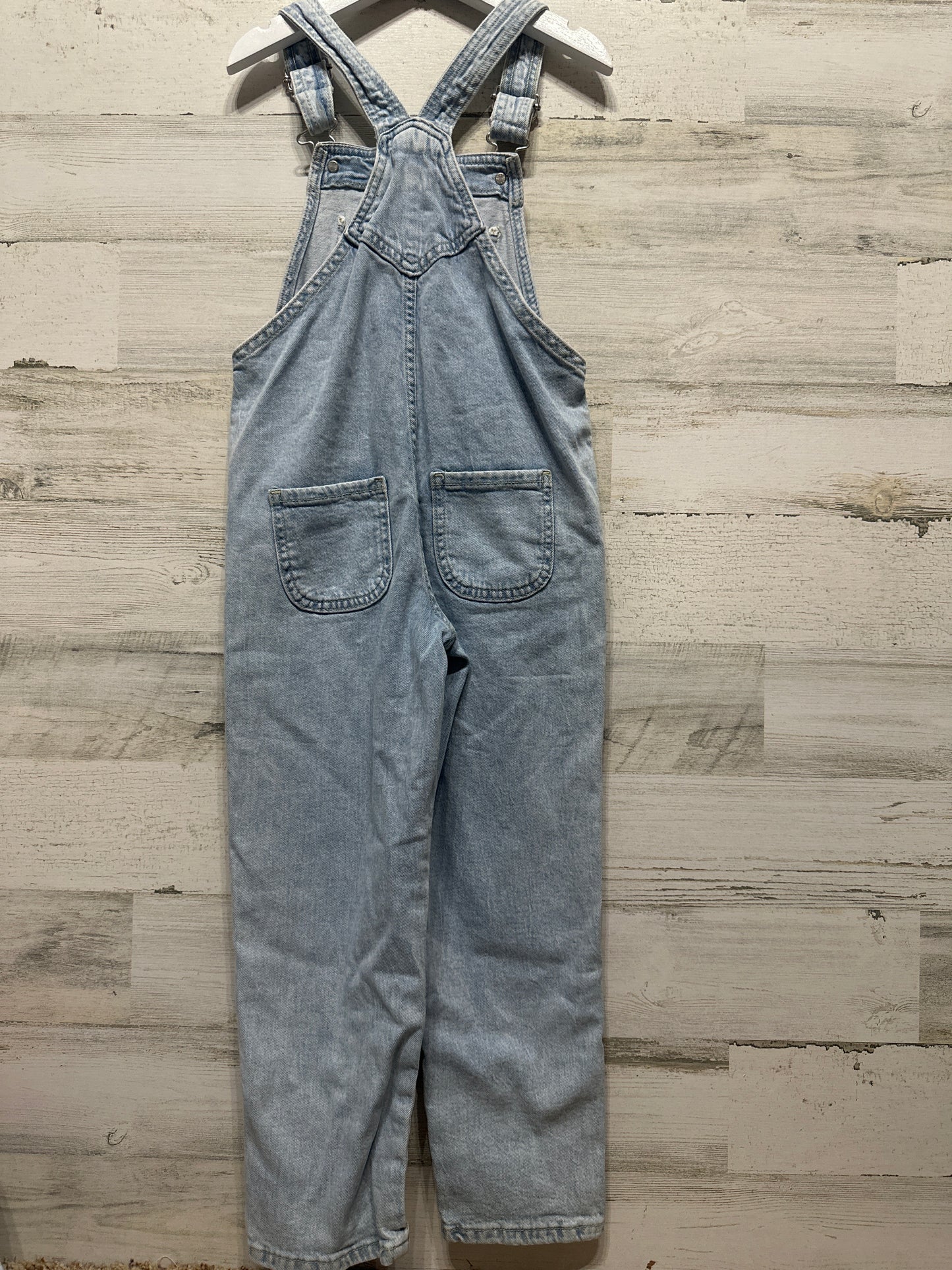Girls Size 6 H&M Distressed Denim Overalls - Very Good Used Condition