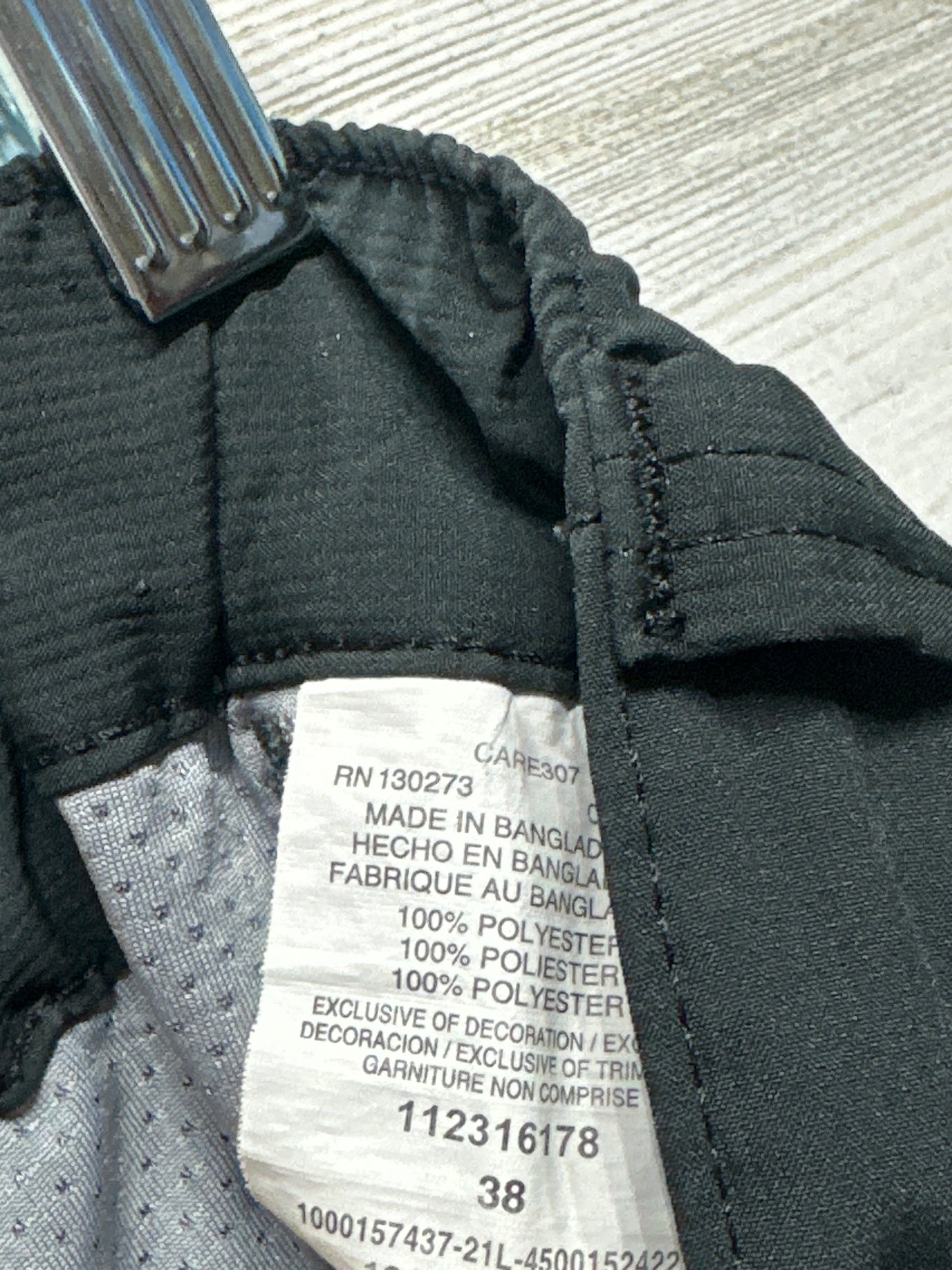 Wrangler Men’s Size 38 Quick Dry Black Cargo Shorts VGUC