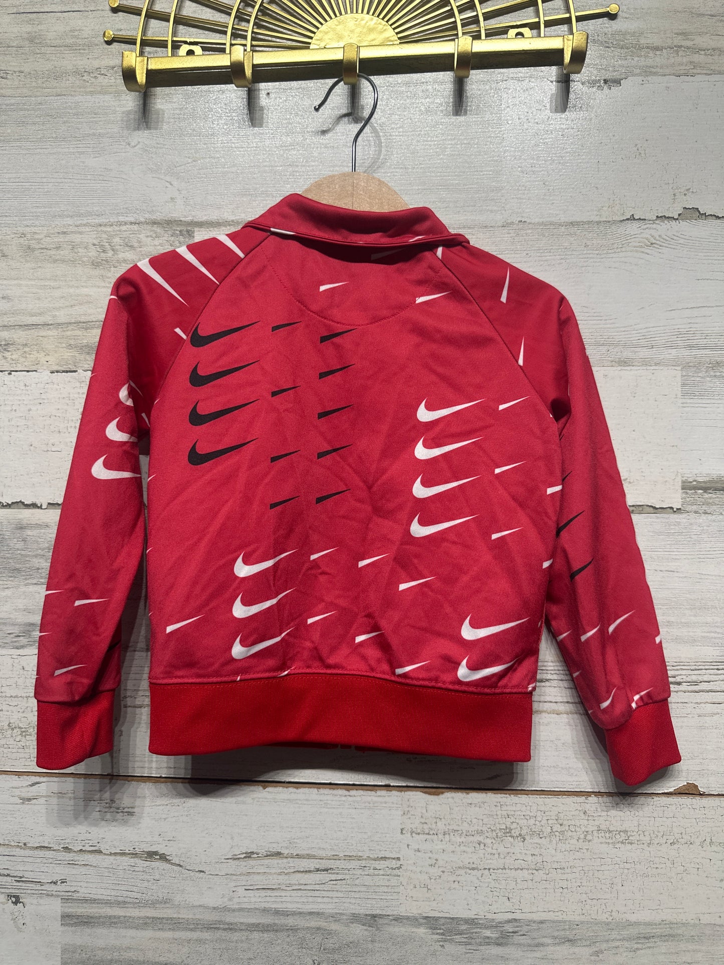 Boys Size 2t (Fits 1-2 Years) Nike Red Check Jacket - Very Good Used Condition