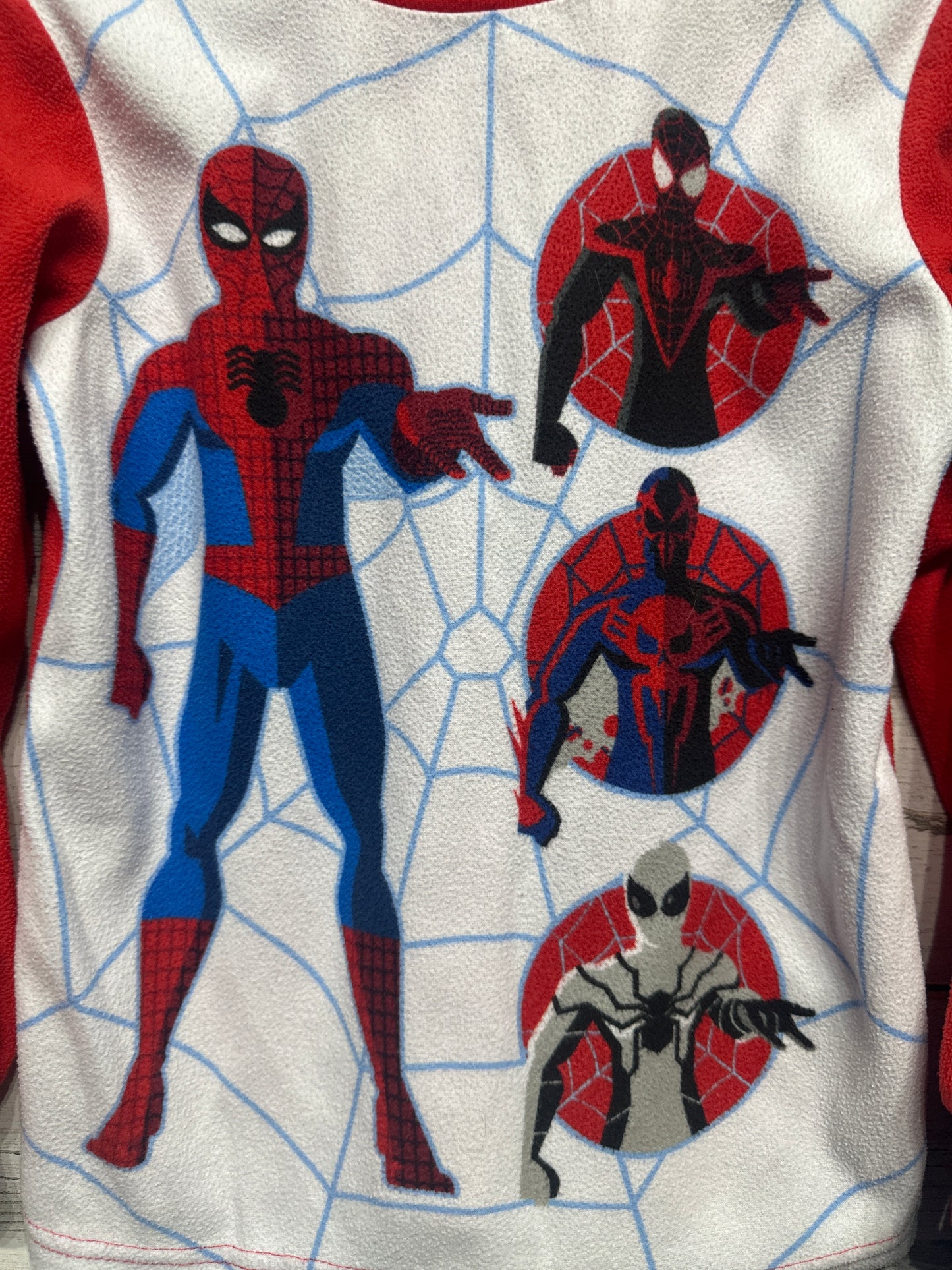 Spiderman Fleece PJ Set Boys XS 4-5 GUC