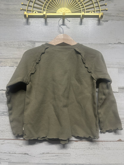 Size 4t Easy Peasy Organic Cotton Blend Thermal Long Sleeve Shirt - Very Good Used Condition